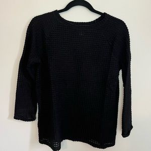 Forever 21 - Black Knit Sweater - 3/4 length Sleeve